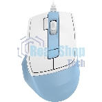 Мышь проводная A4Tech Fstyler FM45S Air голубой/белый, 2400 dpi, USB, кнопки - 7