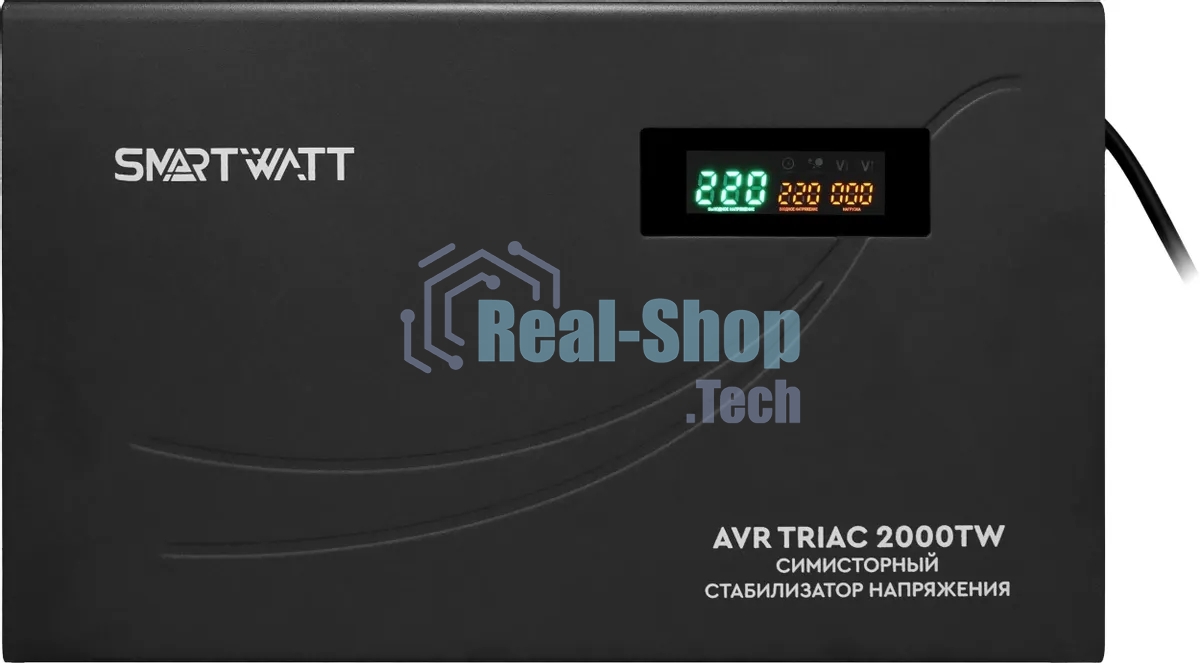 Стабилизатор напряжения Smartwatt AVR Triac 2000TW 2000ВА черный