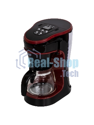 Кофеварка капельная SUPRA CMS-0655 черный/красный, исп. кофе - молотый, 720 мл, 750 Вт.