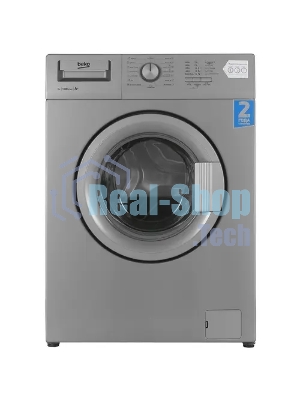 Стиральная машина Beko WRE 65P1 BSS серебристый, загрузка фронтальная 6 кг, 1000 об/мин., класс: А
