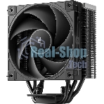 Кулер для процессора DEEPCOOL AK400 G2 LGA1851/1700/1200/115X/AM5/AM4 (12шт/кор, TDP 220W, PWM, Fan 120мм, 4 тепл. Трубки, Wood-grain top cover, черный) RET (R-AK400G2-BKNNMN-GJD)