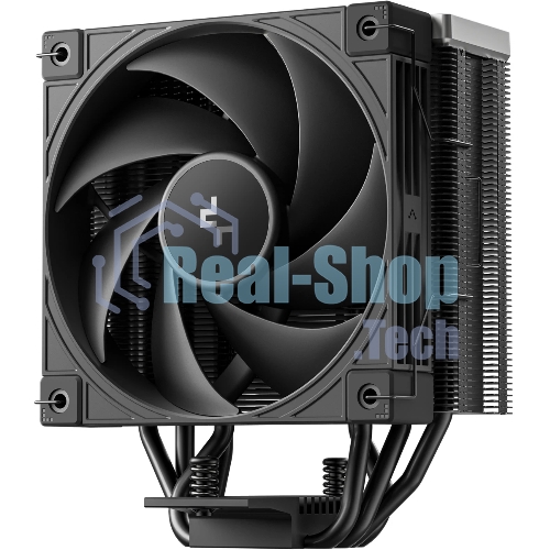 Кулер для процессора DEEPCOOL AK400 G2 LGA1851/1700/1200/115X/AM5/AM4 (12шт/кор, TDP 220W, PWM, Fan 120мм, 4 тепл. Трубки, Wood-grain top cover, черный) RET (R-AK400G2-BKNNMN-GJD)