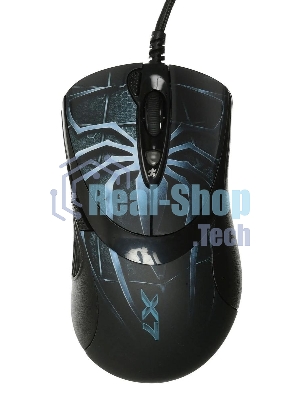 Мышь проводная A4Tech XL-747H синий, 3600 dpi, USB, кнопки - 7