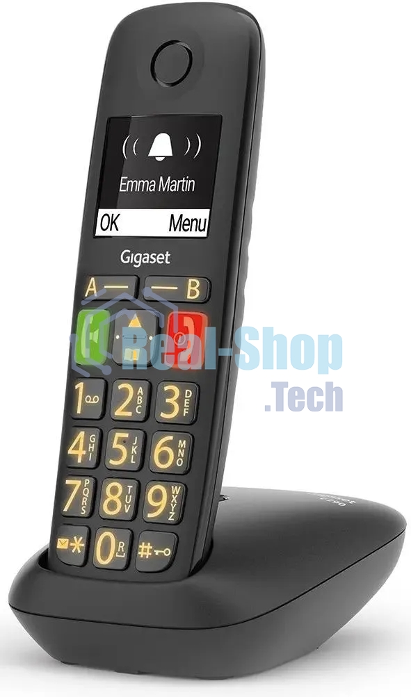 Радиотелефон Dect Gigaset E290 SYS черный АОН