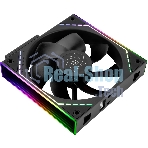 Кулер для корпуса Thermalright TL-M12QR Reverse (124x120x25mm, 4-pin PWM, ARGB, 47.6CFM, 23.2dBA, 1500RPM, черный)