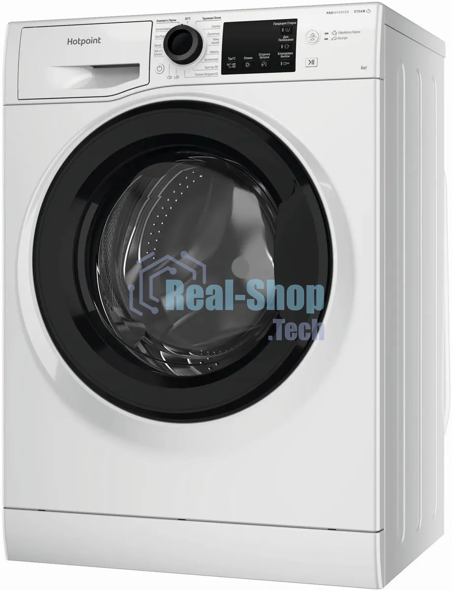 Стиральная машина Hotpoint NSB 6039 K VE RU белый, загр. фронтальная макс.: 6 кг 1000 об/мин класс: А