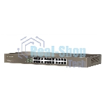 Коммутатор неуправляемый IP-COM F1024 24 порта, 24x100 Мбит/с, установка в стойку, металлический корпус