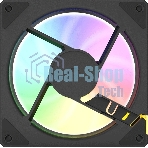 Вентилятор для корпуса Bloody CF-11 LCD ARGb 120х120x25 черный 4-pin 32дБ (упак.:1шт) (CF-11-ARGb120-BK) Ret