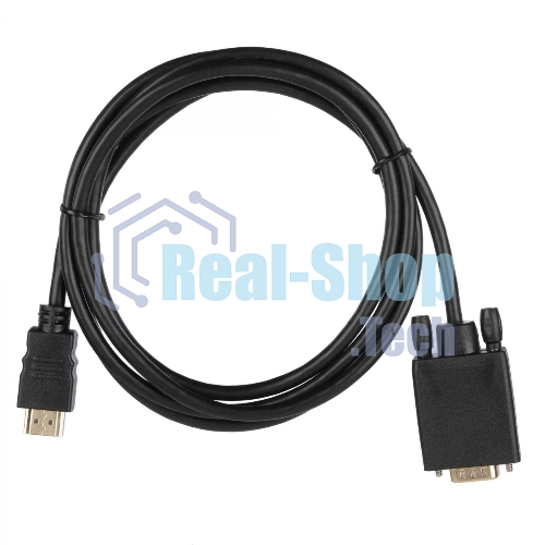 Кабель ACD-DHVM1-18B ACD-DHVM1-18B HDMI 1.4, Golden Plated,19m/15m, HDMI-VGA черный, 1.8м