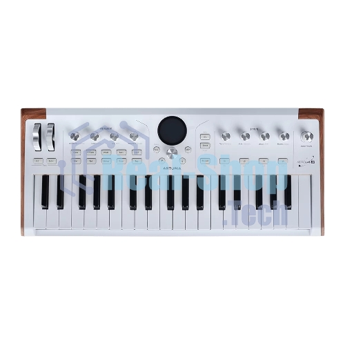 Сценическая клавиатура 230721 Arturia AstroLab 37 White Astrolab White 37 клавиш, полувзвешенная механика, 10 звуковых движков, вокодер, 10 кнопок пресетов, 4 макрорегулятора, MIDI-вход, USB-C и USB-A; аудио Bluetooth; WiFi, цвет белый