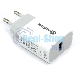 Блок питания (сетевой адаптер) Amperin USB-А, USB-C (YDS-TC045-011) 45W, белый