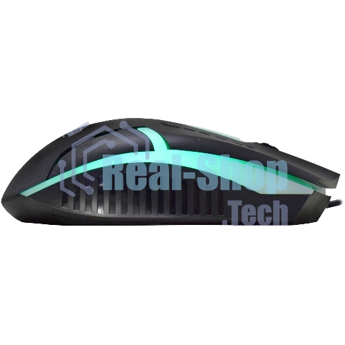 Мышь проводная Oklick 398G черный, 2400 dpi, USB, кнопки - 4