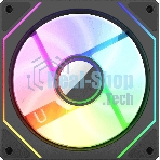 Вентилятор для корпуса Bloody CF-11 LCD ARGb 120х120x25 черный 4-pin 32дБ (упак.:1шт) (CF-11-ARGb120-BK) Ret