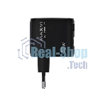 Сетевое зарядное устройство Maxvi SFC-330GN Type-C\USB 30W PD QC3.0 черный