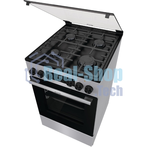Плита Комбинированная Gorenje GK5C41SF серый (стеклянная крышка) реш.чугун