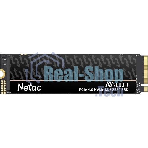 Накопитель SSD Netac NV7000-T, 4Tb, M.2 2280, PCIe 4.0 x4, NVMe, R/W 7300/6700, с радиатором