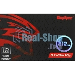 Накопитель SSD KingSpec NE-512, 512Gb, M.2 2280, PCIe 3.0 x4, NVMe, R/W 2400/1700
