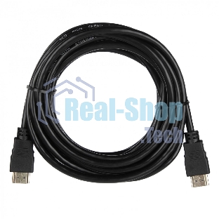 Кабель ACD-DHHM2-50B ACD-DHHM2-50B HDMI 2.0, Golden Plated,19m/19m, черный, 5м
