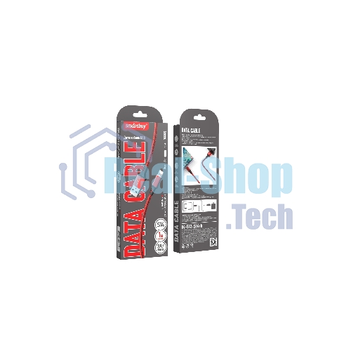 Кабель Smartbuy (iK-512-S14rb) S14 Lightning красный/черный, 3 А, 1 м