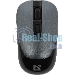 Мышь беспроводная Defender Wave MM-995 серебристый, 1600 dpi, радиоканал, USB, кнопки - 4