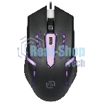 Мышь проводная Oklick 398G черный, 2400 dpi, USB, кнопки - 4