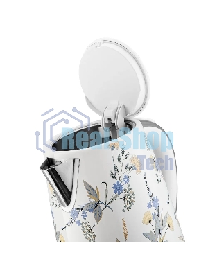 Электрочайник BRAYER BR1083 белый, 1.7 л, 2200 Вт, скрытый нагревательный элемент
