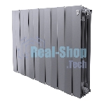 Радиатор биметаллический Royal Thermo PianoForte 500 серебристый - 12 секц.
