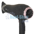 Фен DELTA LUX DL-0941 черный/розовый, 2200 Вт, ионизация
