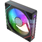 Вентилятор для корпуса Bloody CF-12 LCD ARGb 120х120x25 черный 4-pin 32дБ (упак.:1шт) (CF-12-ARGb120-BK) Ret