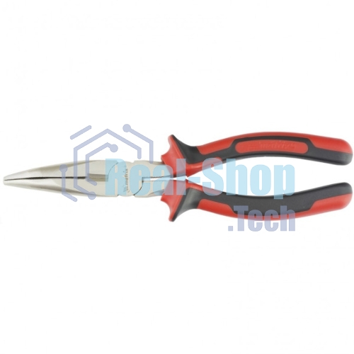 Длинногубцы Matrix 17424 NICKEL 200 мм, изогнутые никелированные, двухкомпонентные рукоятки