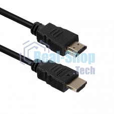Кабель ACD-DHHM2-50B ACD-DHHM2-50B HDMI 2.0, Golden Plated,19m/19m, черный, 5м
