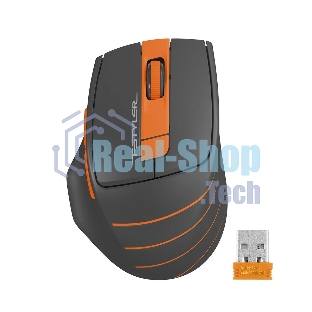 Мышь беспроводная A4Tech Fstyler FG30S серый/оранжевый, 2000 dpi, радиоканал, USB, кнопки - 6