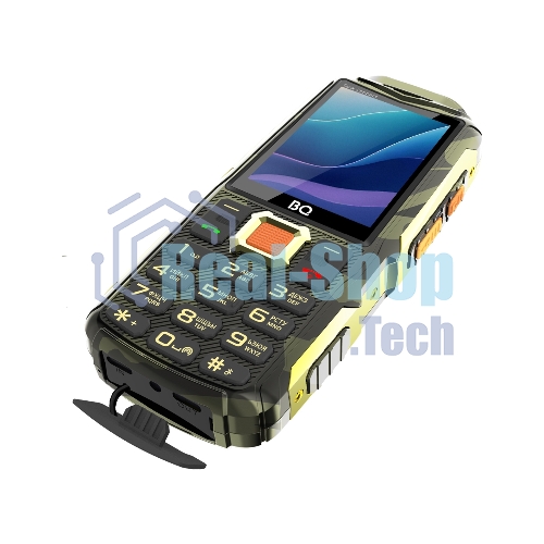 Мобильный телефон BQ 2430L Tank Connect камуфляж/золотистый