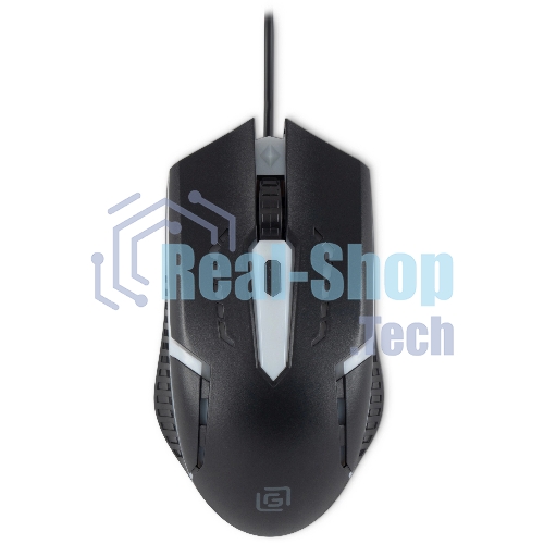 Мышь проводная Oklick 398G черный, 2400 dpi, USB, кнопки - 4