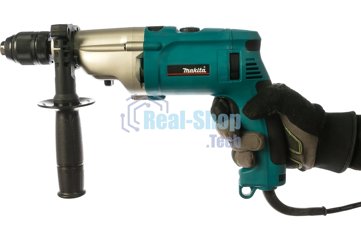 Дрель-шуруповерт Makita HP2071F, 1010 Вт, 28 Нм, щеточный, ударный