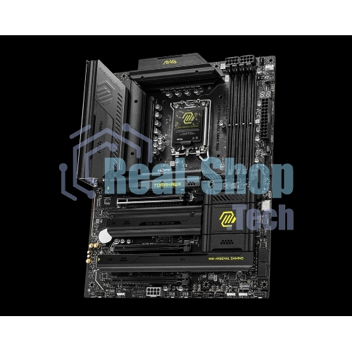 Материнская плата MSI MAG Z890 TOMAHAWK WIFI, LGA 1851, Intel Z890, 4xDDR5, 4xSATA, 4xM.2, 1xPCIe 5.0 x16, 2xPCIe 4.0 x4, 1xHDMI, 2xUSB-C Thunderbolt 4, 1xUSB-C 3.2 Gen 2, 3xUSB-A 3.2 Gen 2, 4xUSB-A 3.2 Gen 1, 1x 5Gb LAN, 2x3.5 мм, 7.1, ATX