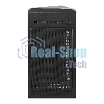 Компьютерный корпус Miditower ExeGate EVO-8225-EVO800 (ATX, БП EVO800RGb с вент. 12см, 2хUSB+1хUSB 3.0, черный, 2 вент. с RGb подсветкой и полоса на передней панели, боковая панель - закаленное стекло)