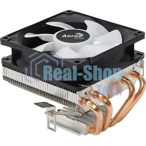 Кулер для процессора AeroCool/Formula Air Frost 4 черный, 90 мм, алюминий/медь, 1800 об/мин, 25.7 дБ, 3 pin, 125 Вт, 78 мм