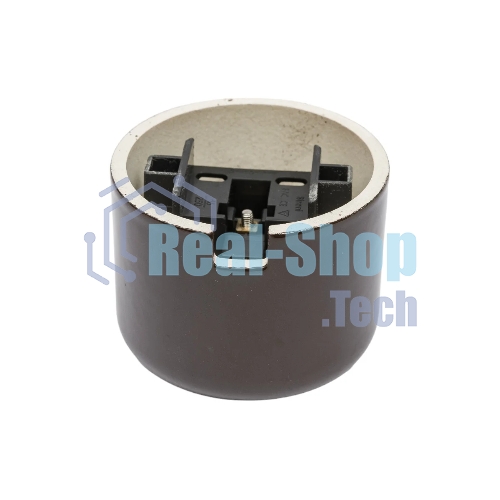 Розетка Bironi R1-101-02 с заземляющим контактом R, Ришелье керамика, коричневый