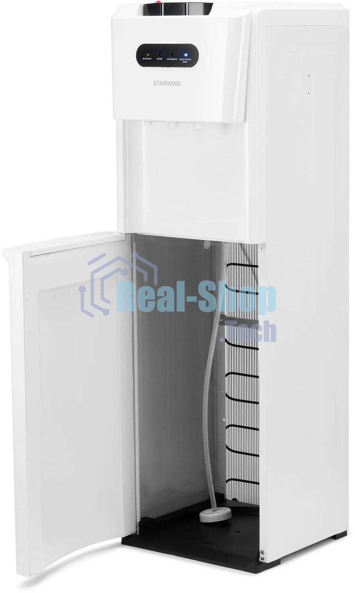 Кулер для воды Starwind SW-1012CW, нижняя загрузка, нагрев 95 °С, охлаждение 4 °С, белый