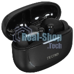 Наушники TWS Tecno Buds 4 Air черный, внутриканальные, Bluetooth, до 6 ч