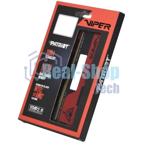 Оперативная память Patriot Viper Elite II, DDR4, 32GB (2x16 GB), 3200 MHz, CL18, DIMM, радиатор, красный, черный