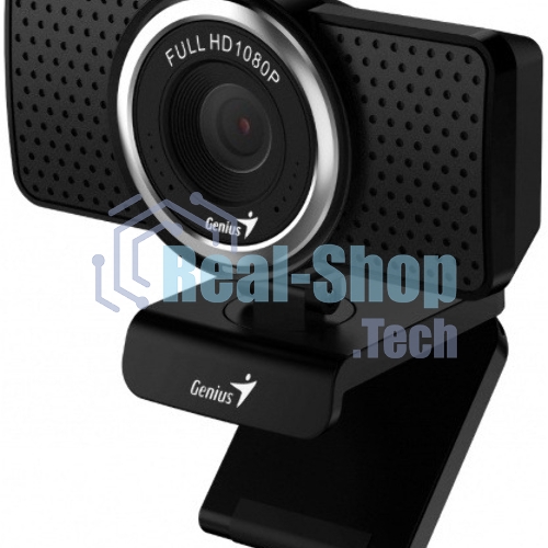 Веб-камера Genius eCam 8000 1920x1080, 30 кадр/с, USB Type-A, микрофон (шумоподавление), универсальное крепление