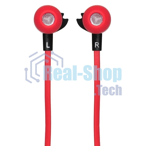Проводные наушники Oklick HS-S-210 красный, внутриканальные, Jack 3.5 мм
