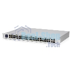 Коммутатор PoE в стойку UniFi Switch 48 PoE USW-48-PoE-EU Ubiquiti 48х 1G RJ45, 4х SFP, раздача 195 Вт, (072146)
