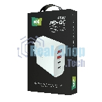 Сетевое зарядное устройство MORE CHOICE NC95 2USB+2Type-C 3.0A PD 65W, белый