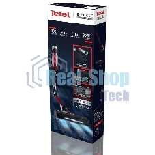 Пылесос вертикальный Tefal X-Force Flex TY2079WO черный/красный, питание от аккумулятора, 100 Вт, уборка сухая, пылесборник 0.4 л