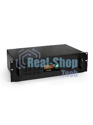Источник бесперебойного питания ExeGate EP270874RUS Power RM Smart UNL-1500 LCD 1500VA, черный, 3U, 3 евророзетки, USB