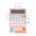 Калькулятор настольный Deli EM124PINK розовый 12-разр.