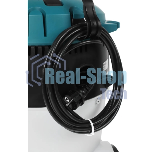 Строительный пылесос Makita VC2512L серый, 1000 Вт, уборка сухая/влажная, пылесборник мешок/контейнер, 25 л